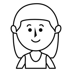 beautifull mother avatar character vector illustration design