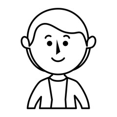 Obraz na płótnie Canvas young father avatar character vector illustration design