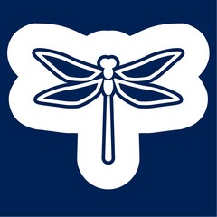 Dragonfly insect vector icon