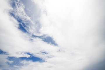 white cloud on blue sky.