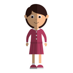 beautifull mother avatar character vector illustration design