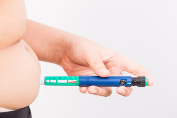 patient use insulin pen self insulin injection