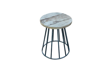 Wooden with steel legs simplistic bar chair, work with path.
