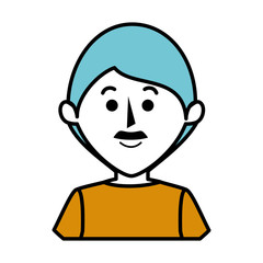 young father avatar character vector illustration design