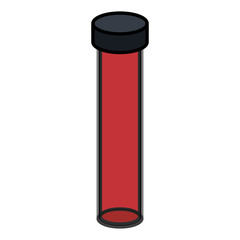 tube test with blood icon vector illustration design