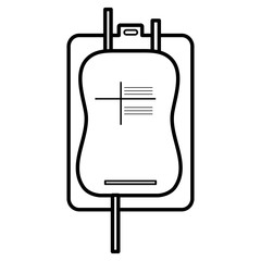 bag blood donation icon vector illustration design