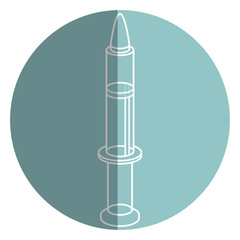 medical Syringe isolated icon vector illustration design