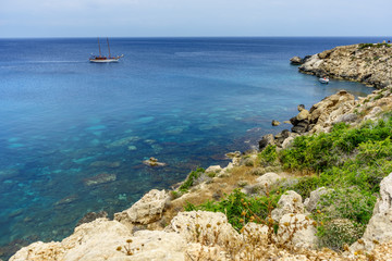 Sea view from the park Cavo Greco