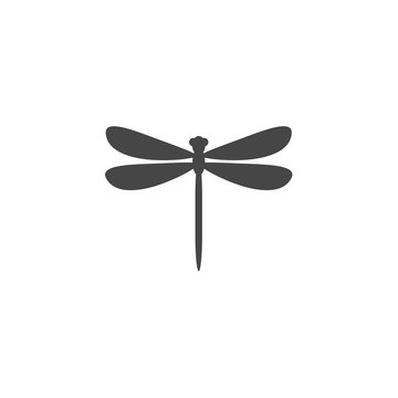Dragonfly insect vector icon illustration