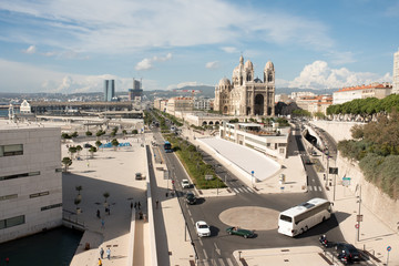 Marseille - Vue sur la Cathédrale de La Major