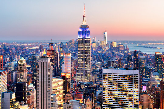 Fototapeta Panoramę Nowego Jorku - Manhattan