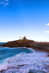Chapelle Saint-Vincent,Collioure, Pyrénées-
Orientales, Catalogne, Côte-de-Vermeille, Languedoc-Roussillon, France 