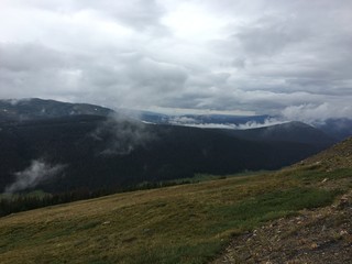 Obraz na płótnie Canvas Rocky Mountain Rainy Clouds