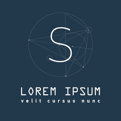 Letter M Logo . Alphabet design