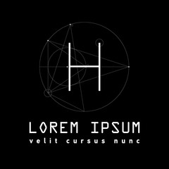 Letter M Logo . Alphabet design