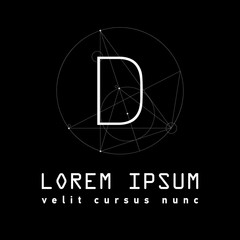 Letter M Logo . Alphabet design