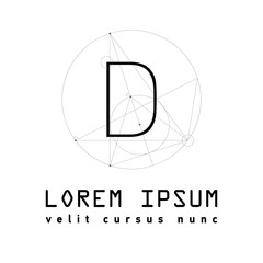 Letter M Logo . Alphabet design