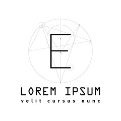 Letter M Logo . Alphabet design