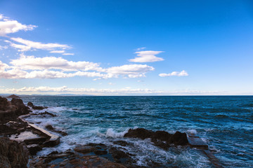 Bord de mer de Collioure, Pyrénées-Orientales, Catalogne, Côte-de-Vermeille, Languedoc-Roussillon, France