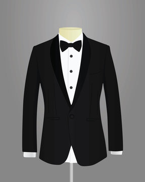 Men tuxedo vector