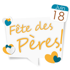 fête des pères ! - 18 juin - panneau blanc