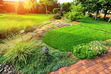beautiful landscaping with beautiful plants