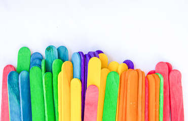 wood plate colorful background