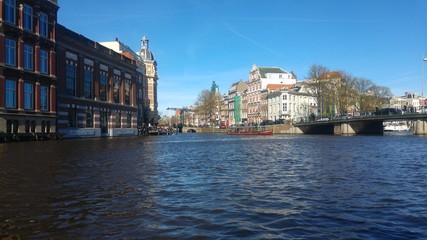 Naklejka na ściany i meble Amsterdam wiosną
