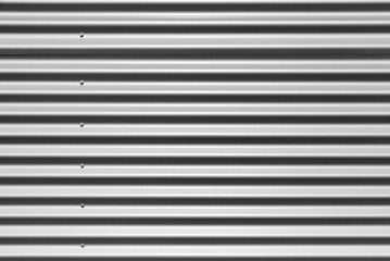 Gray corrugated metal wall texture