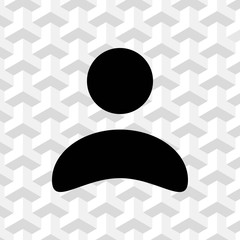 Man icon stock vector illustration flat design