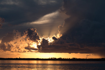 Storm Clouds at Sunset, Navarre Beach Florida