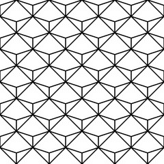 Stylish geometric linear background. Seamless vector pattern