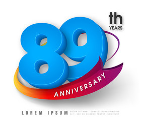 Obraz premium Anniversary emblems template design