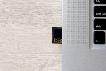 memory card of camera in laptop to transfer photos