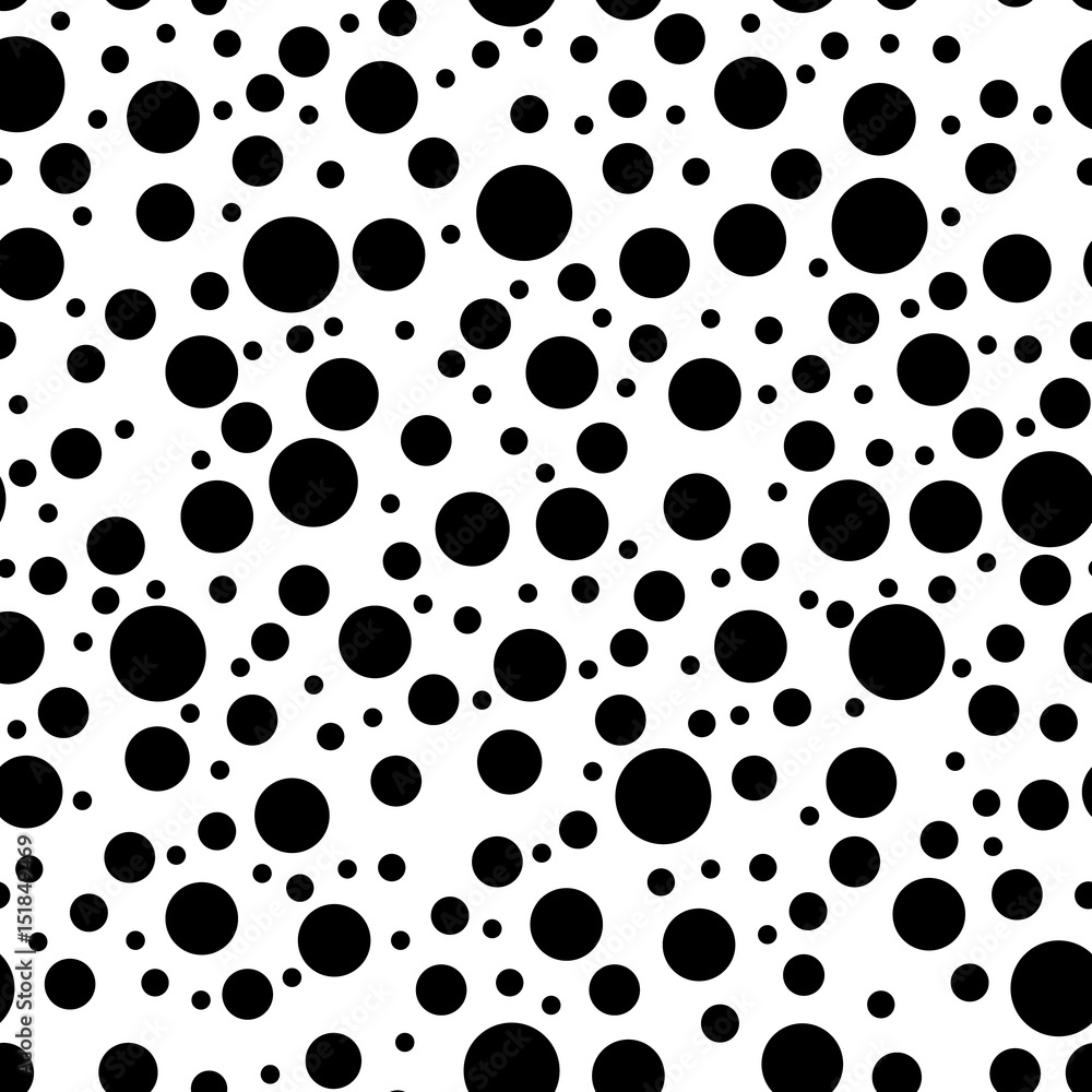 Poster vector seamless pattern. modern stylish texture. repeating abstract background with chaotic dots. si