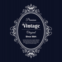 Vintage background label style Design Template,Vector Illustration