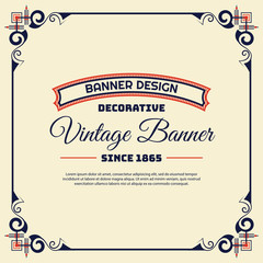 Vintage background label style Design Template,Vector Illustration