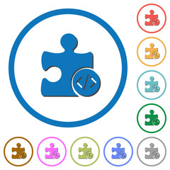 Plugin programming icons with shadows and outlines