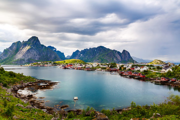 Fototapeta na wymiar Lofoten archipelago islands Norway