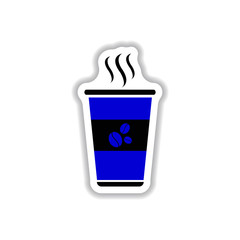 Label Frames and badges vector icon design collection coffee emblem coffee to go