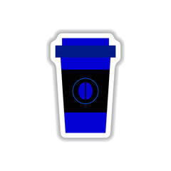 Label Frames and badges vector icon design collection coffee emblem coffee to go