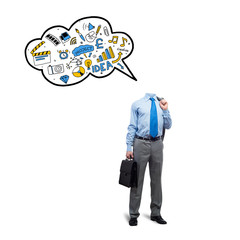 Business ideas in his head