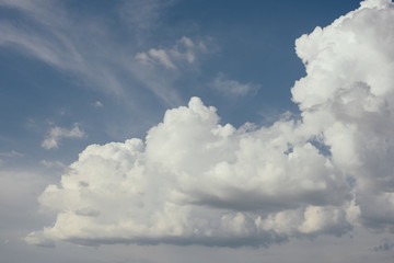 Blue sky with clouds. 