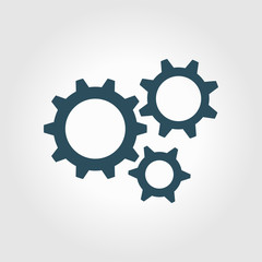 Gear icon.The development and management of business processes.