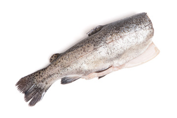 Gutted trout fish