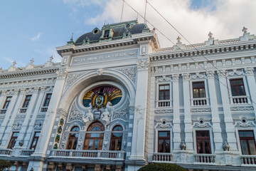 Fototapeta na wymiar National Congress Building In Sucre, capital of Bolivia.