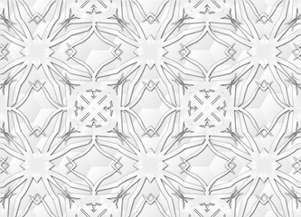 Fototapeta premium Grey Vintage pattern backgrounds for design.