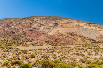 Mining area on bolivian Altiplano