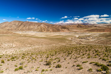 Small village in the middle of vast altiplano, Bolivia