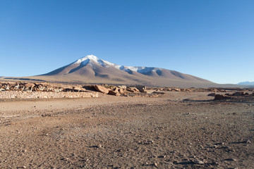 Small village on bolivian altiplano